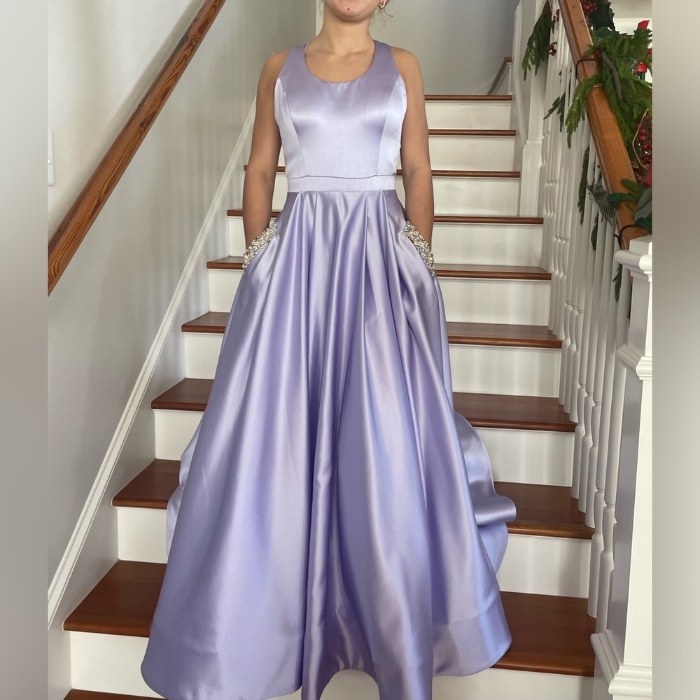 Lilac Light Purple Sherri Hill Prom Dress Ballgown